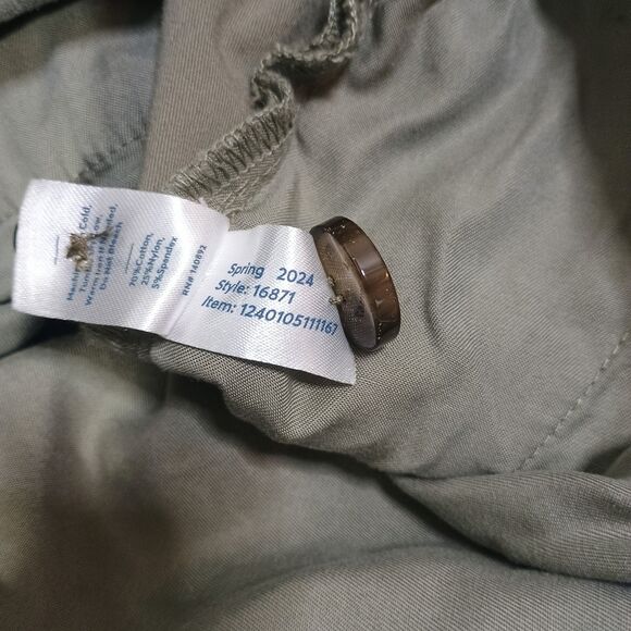 Marine Layer Saturday Breeze Chino Pants Men Large  35 X 31 Olive Green Stretch - Picture 7 of 10